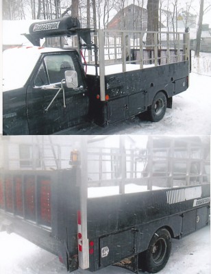 Boite de camion, transport, service, camion de service, lift hydraulique, Tail lift