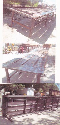 Tables de travail, table de montage, table de précision